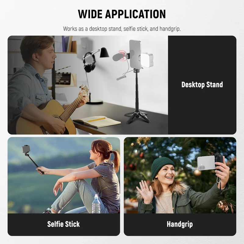 ZLOS 4-in-1 Mini Universal Bluetooth Selfie Stick Tripod