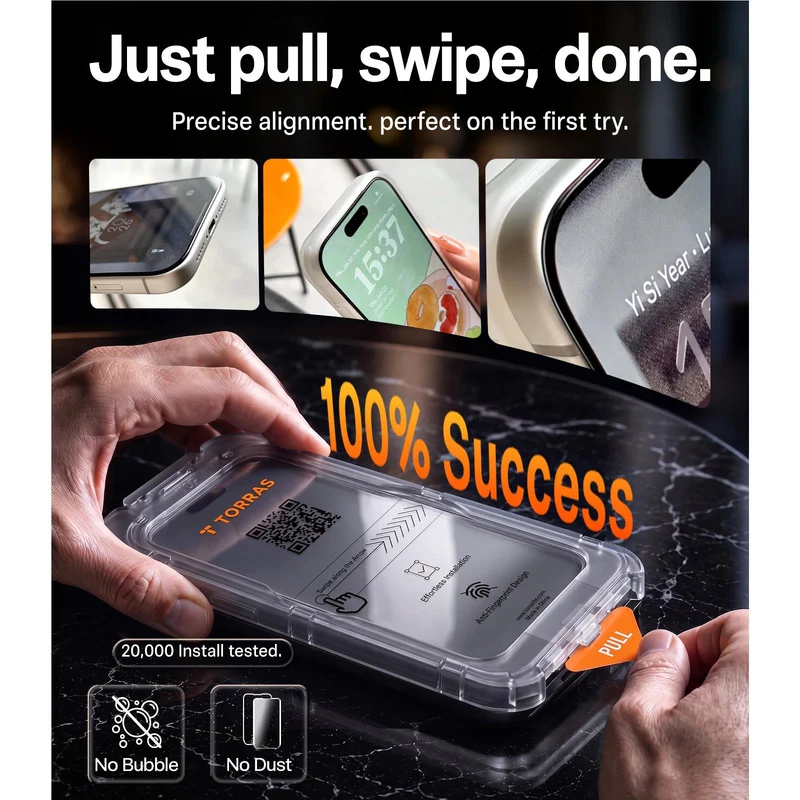 Torras HD Glass Screen Protector for iPhone 18 Pro Max