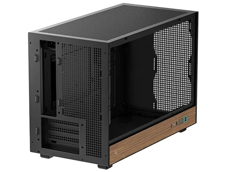 DeepCool CH260 WOOD Micro ATX Case (Black)