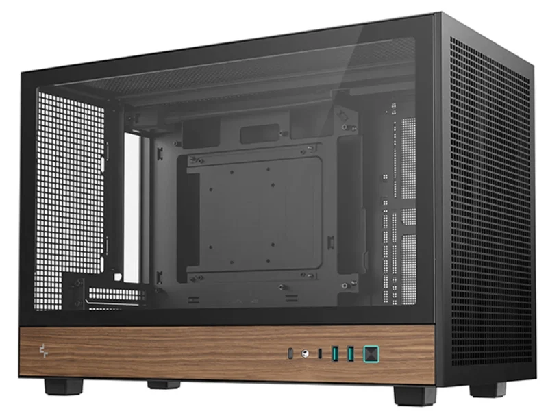 DeepCool CH260 WOOD Micro ATX Case (Black)