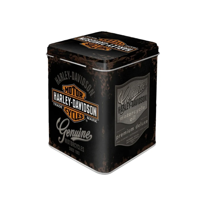 Nostalgic-Art Storage Tin 7.5x9.5cm Harley Davidson Genuine Container