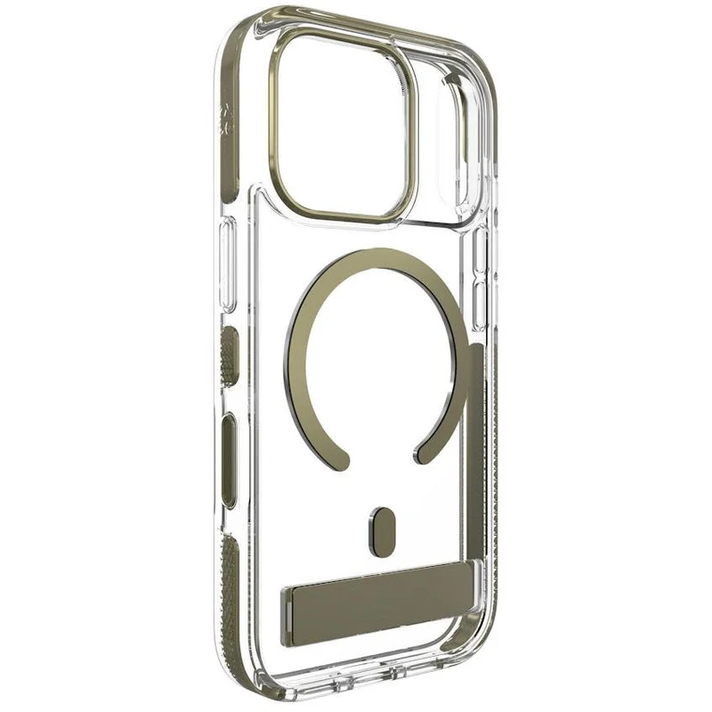 ZAGG Santa Cruz Snap KickStand Metallic Case for iPhone 18 Pro/17 Pro (Gold)