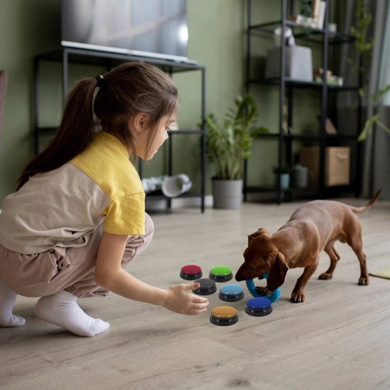 Tech4Pets 6pc Interactive Pet Communication Recordable Talking/Speak Buttons
