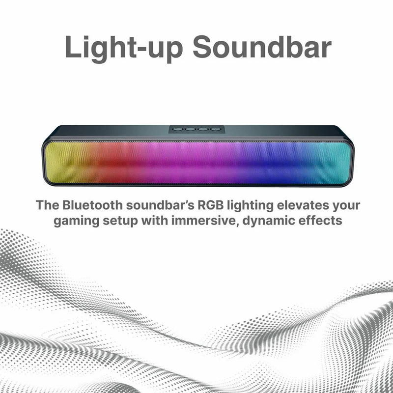 Laser 3pc Precision Outdoor Gaming Projector Soundbar Screen Bundle HD Bluetooth