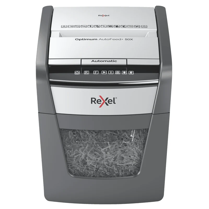 Rexel Optimum Autofeed+ 50x Automatic Cross Cut Paper Shredder