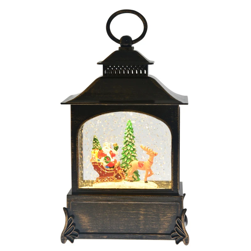 Gibson Gifts Santa Light Up Christmas Musical Latern w/ USB Plug In 80x140x260mm