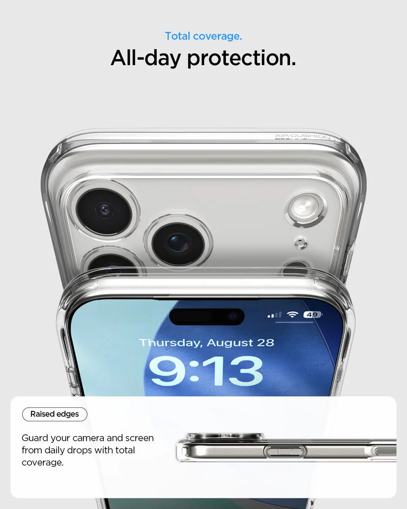 SPIGEN Ultra Hybrid Case for iPhone 18 Pro Max/17 Pro Max (Clear)