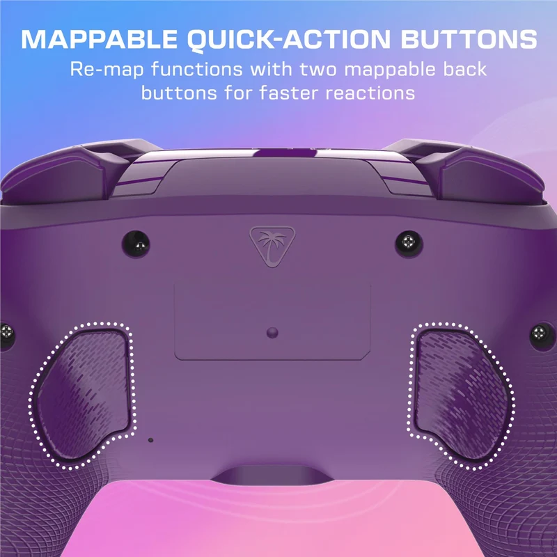 Turtle Beach Afterglow Wave Wireless RGB Gaming Controller for Nintendo Switch 2 (Purple)