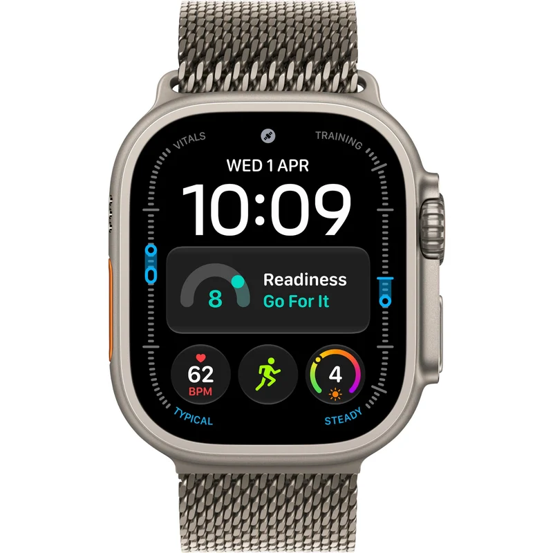 Apple Watch Ultra 4 49mm Natural Titanium Case GPS + Cellular Natural Titanium Milanese Loop (L)