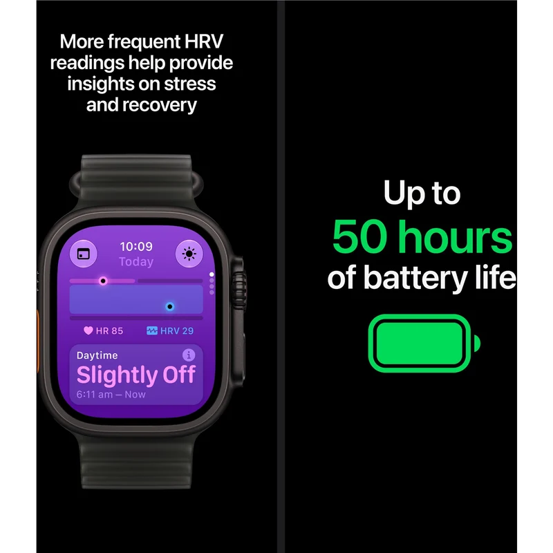 Apple Watch Ultra 4 49mm Black Titanium Case GPS + Cellular Trail Loop (S/M) [Burgundy]