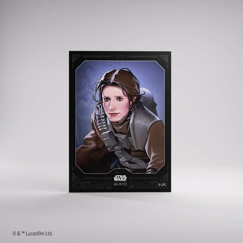 Gamegenic Star Wars Unlimited Premium Art Sleeves - Leia Organa 66mmx92mm 62 Sleeves Per Pack