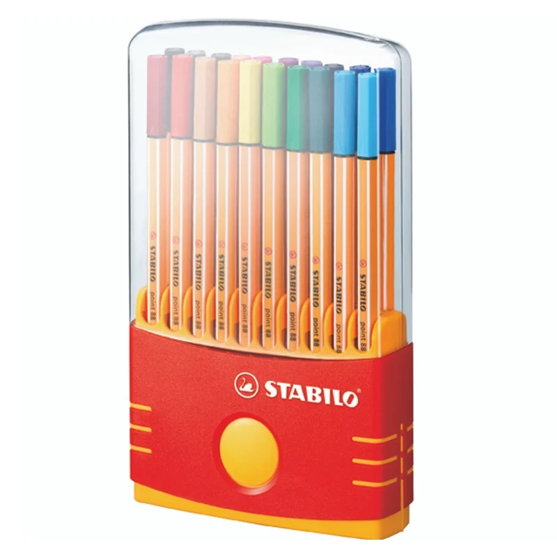 Stabilo 88 Point Fineliner Pen Colour Parade Pack 20