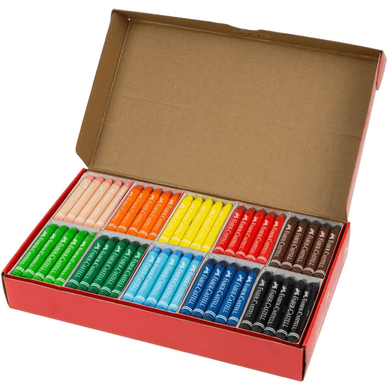 Faber-Castell Jumbo Wax Crayons Assorted Classpack 200