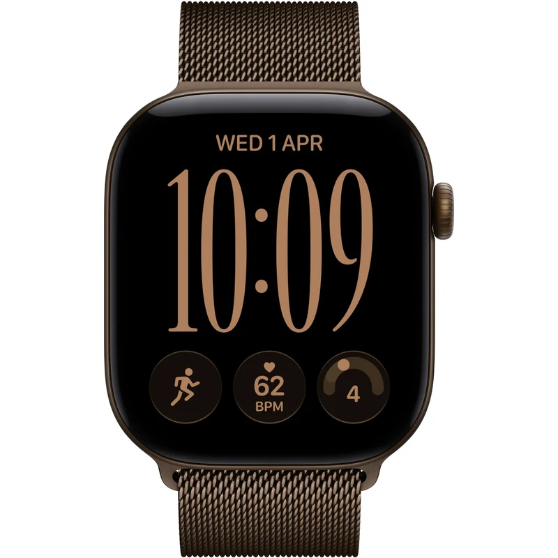 Apple Watch Series 12 46mm Dark Bronze Aluminium Case GPS Dark Bronze Milanese Loop (M/L)
