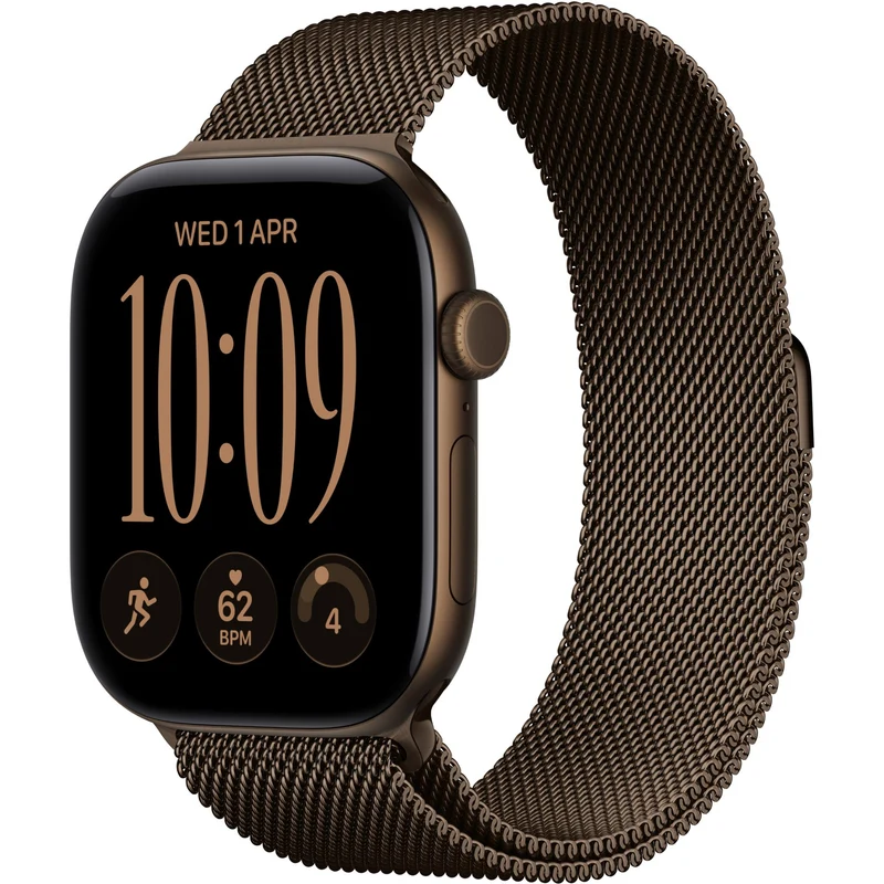 Apple Watch Series 12 46mm Dark Bronze Aluminium Case GPS Dark Bronze Milanese Loop (S/M)