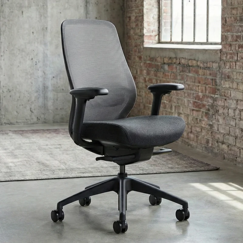 Desky CoilFlex Ergonomic Office Chair - Peach / Headrest