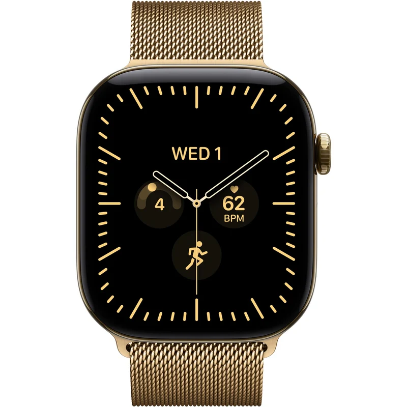 Apple Watch Series 12 46mm Radiant Gold Titanium Case GPS + Cellular Radiant Gold Milanese Loop (S/M)