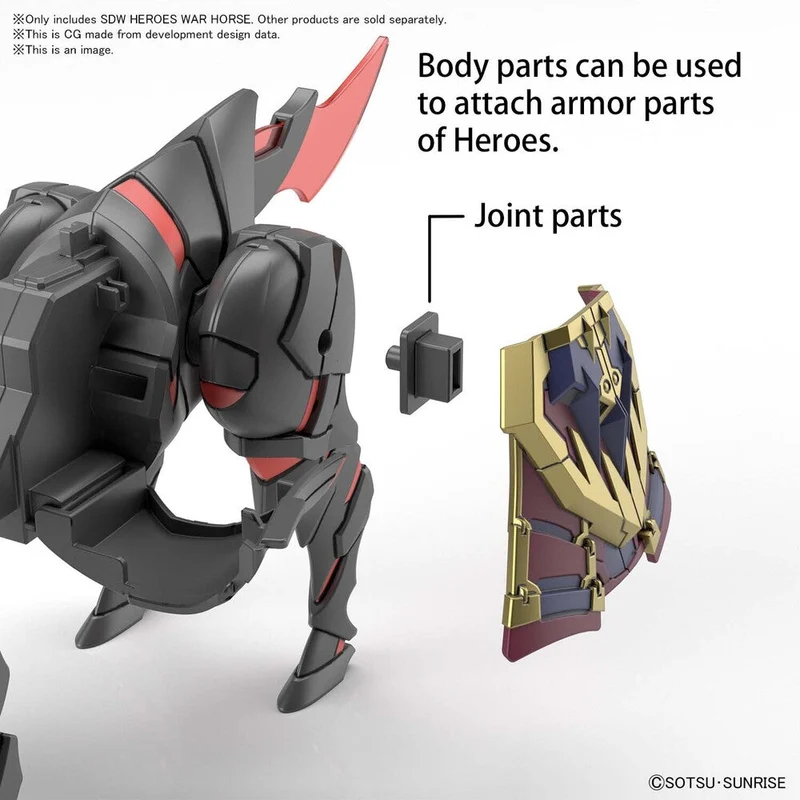 Bandai SDW Heroes War Horse Model Kit