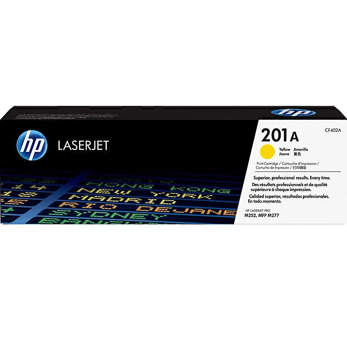 HP 201A Toner Ink Cartridge Yellow CF402A Genuine Original LaserJet
