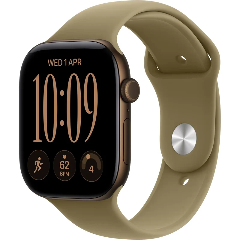 Apple Watch Series 12 42mm Dark Bronze Aluminium Case GPS Sport Band (M/L) [Olive]