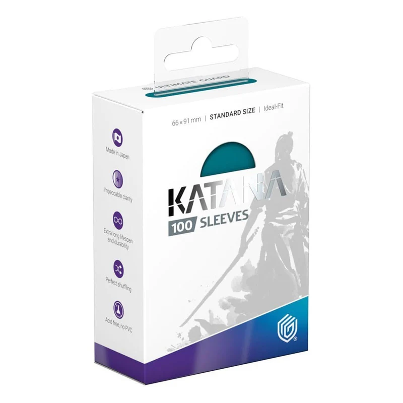 Ultimate Guard Katana Sleeves Standard Size Great Wave Teal 100ct