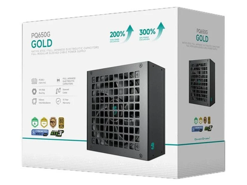 Deepcool PQ850G 850W 80+ Gold Fully Modular ATX 3.1 Power Supply - Black