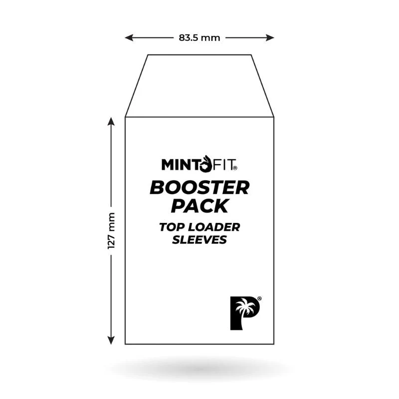 Palms Off Gaming MintFit Booster Pack Card Loader Top Loader Sleeves - 50pc