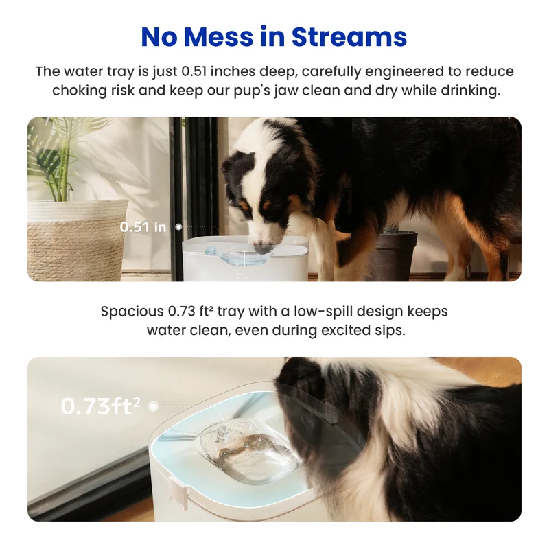 Cheerble D1 Pro 4L Wireless Smart Pet Water Fountain