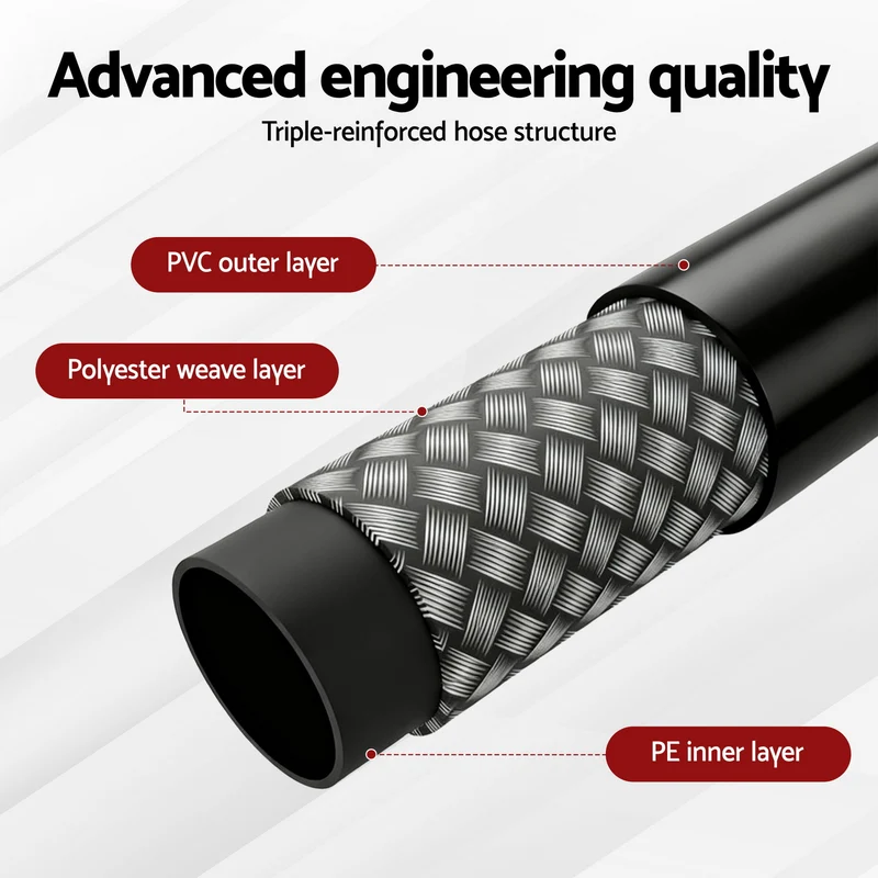 Giantz Pressure Washer Hose 30M 5800PSI Power Replacement Extension 1/4'' Quick Connect