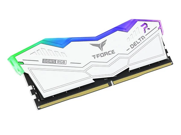 Team 32GB (2x16GB) FF4D532G6400HC40BDC01 T-Force Delta RGB White CL40 6400MHz DDR5 RAM