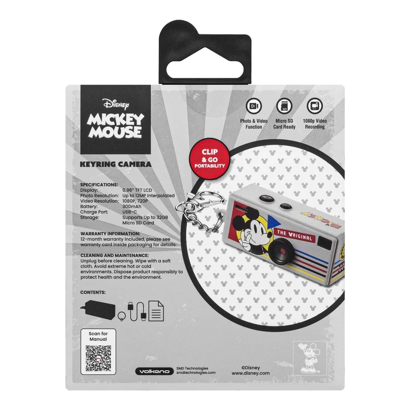Disney Mickey Mouse Keyring Mini Camera