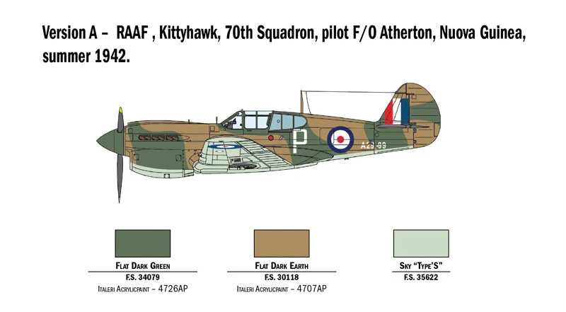 Italeri 1/48 P-40 E/K Kittyhawk