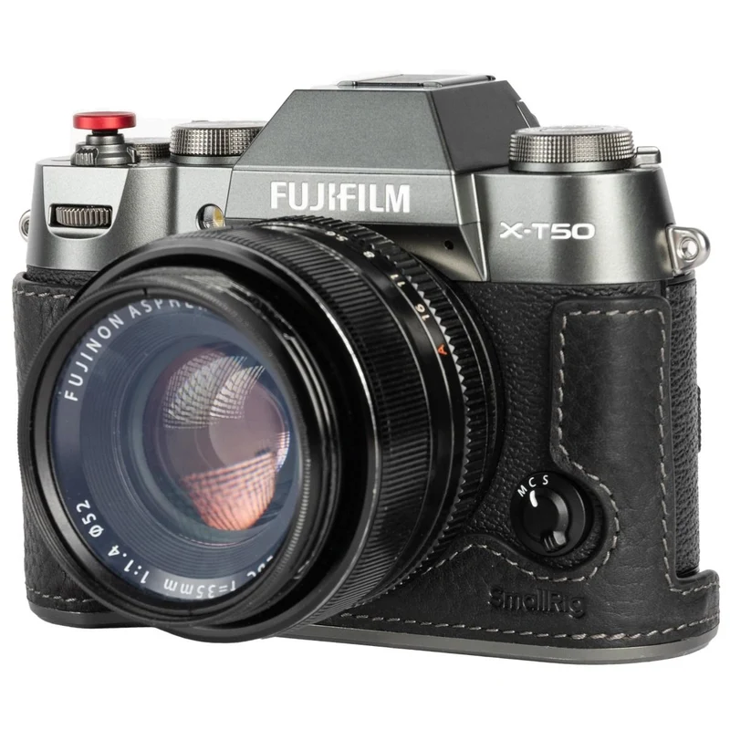 SmallRig Leather Half Case Kit for Fujifilm X-T50 4709 (Black)
