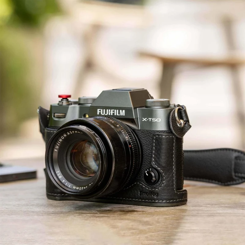 SmallRig Leather Half Case Kit for Fujifilm X-T50 4709 (Black)