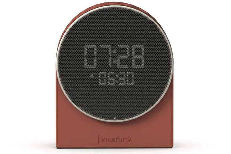 Kreafunk Ivy Alarm Clock with Bluetooth Speaker (Terracotta)