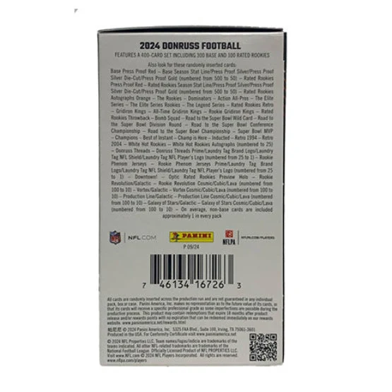 Panini 2024 Donruss Football NFL Blaster Box