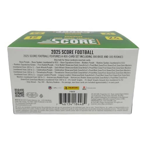 Panini Score 2025 NFL Football Retail Booster Box