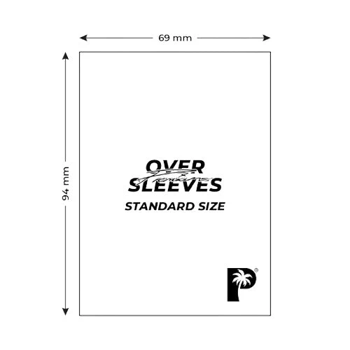 Palms Off Gaming Palms Off Standard Premium Over Sleeves 100pc Clear