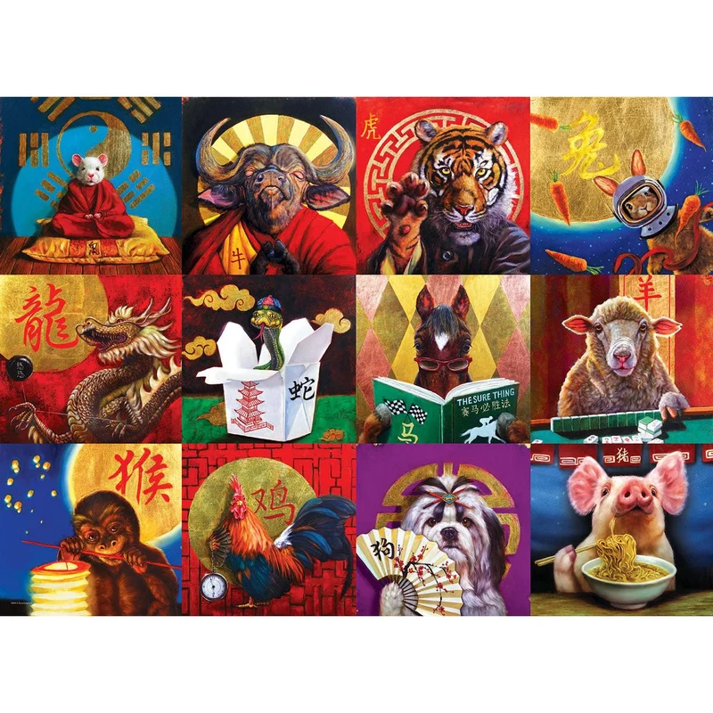 1000pc Chinese Calendar Puzzle