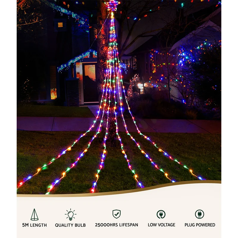 Jingle Jollys 5M Christmas Lights String Light 320 LED