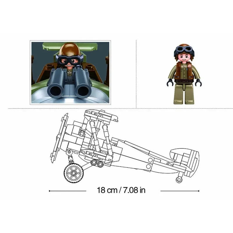 Sluban 1/35 293pc MB WW1 Sopwith Camel
