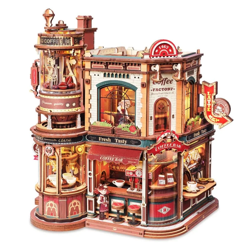 Robotime Rokr Dream Coffee Factory