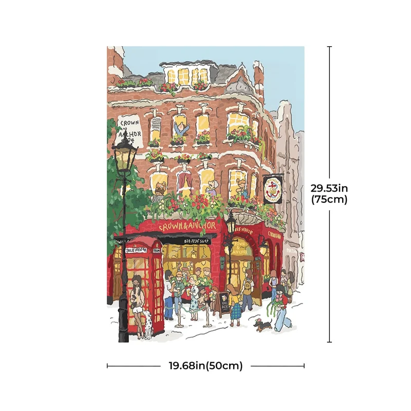 Robotime 1000-Pieces Welcome to Covent Garden Puzzle