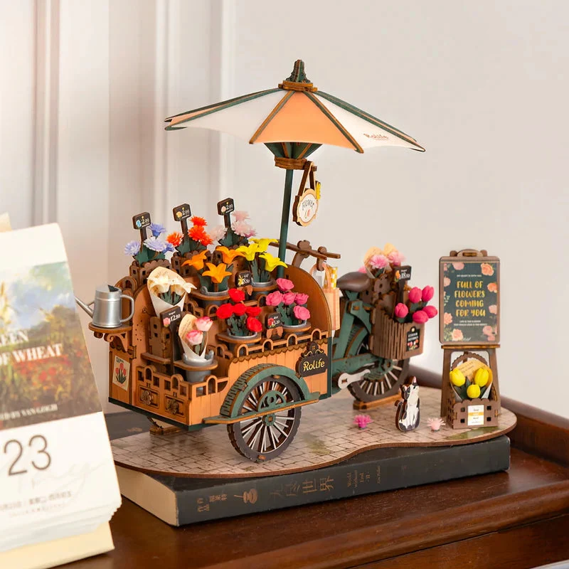 Robotime DIY Blossom Cart