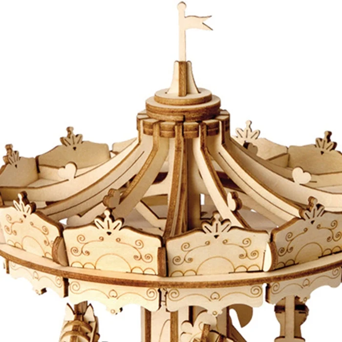 Robotime Classical 3D Wooden Merry-Go-Round