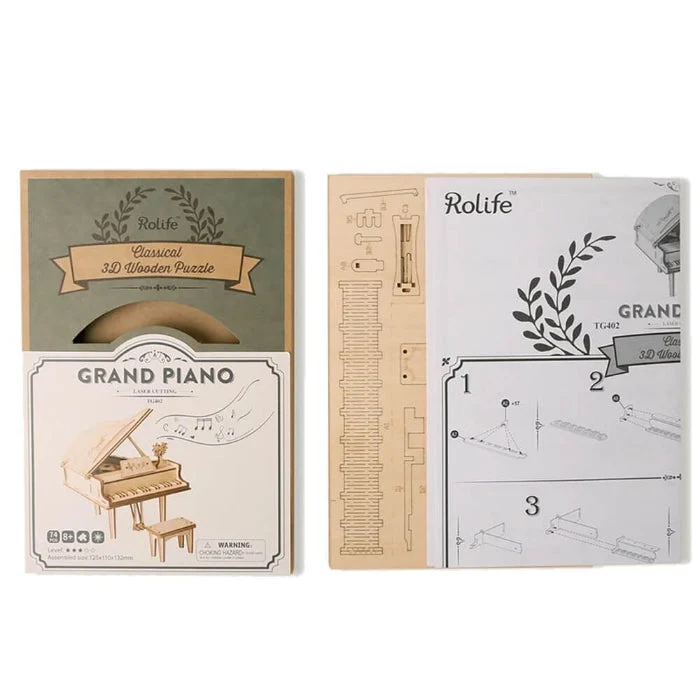 Robotime Classical 3D Wooden Grand Piano