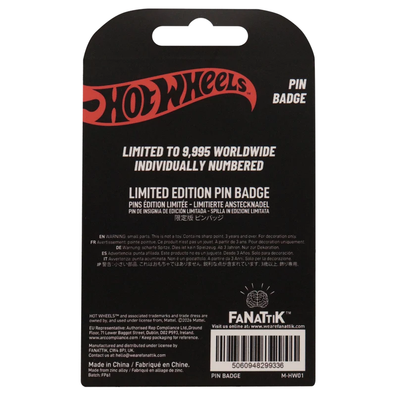 Fanattik - Hot Wheels - Limited Edition Race Team Pin Badge