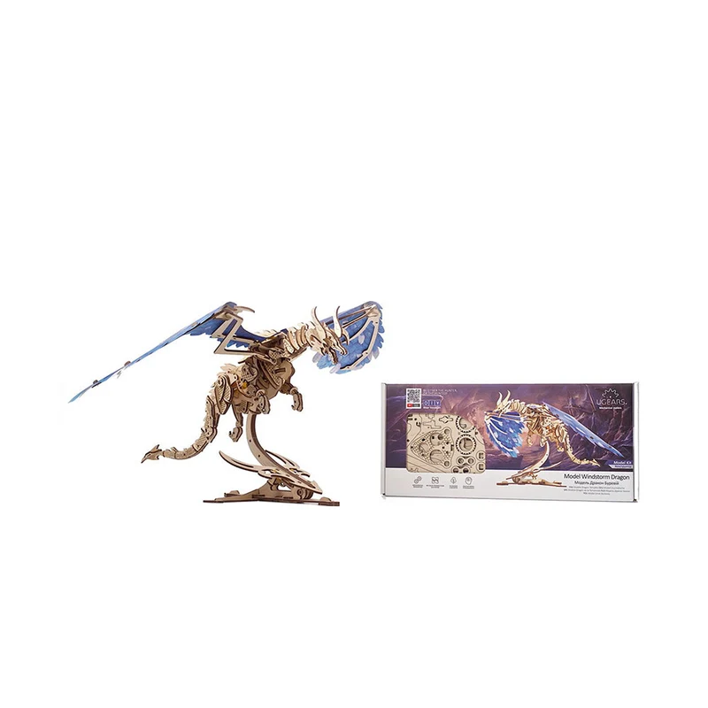 UGears Windstorm Dragon Mechanical 3D Puzzle Wooden Model Kit