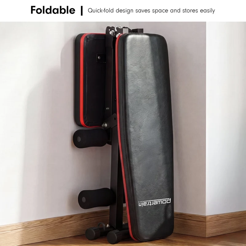 Powertrain Adjustable Weight Bench with Incline Decline and 7 Backrest Positions