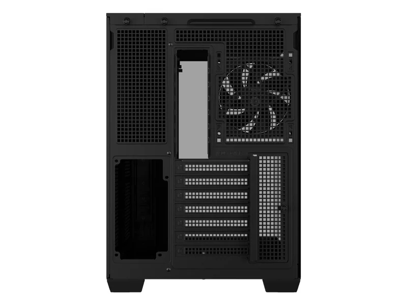 ASUS A32 PLUS TG ARGB Dual Chamber Panoramic Tempered Glass ATX Mid Tower Case - Black